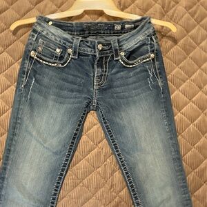 Miss Me Dark Blue Skinny Jeans